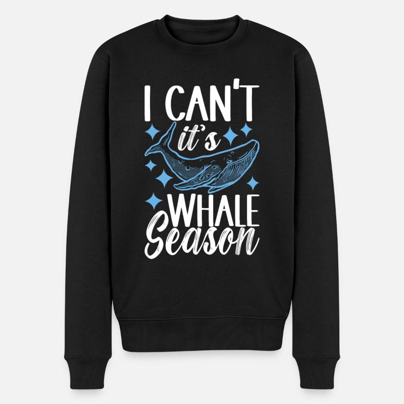 Observateurs de baleines - Pull Premium bio Homme - noir