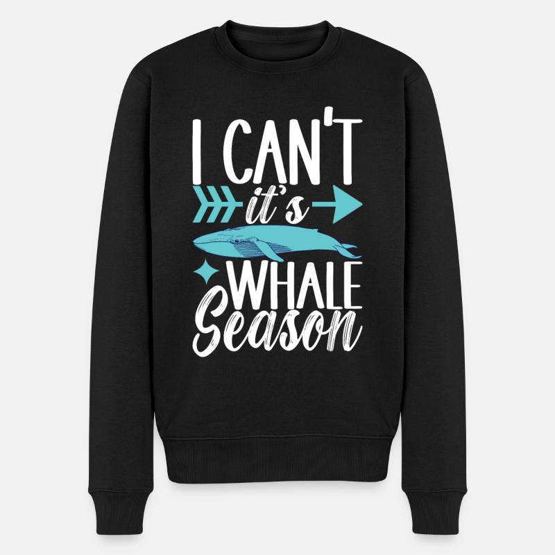 Observateurs de baleines - Pull Premium bio Homme - noir