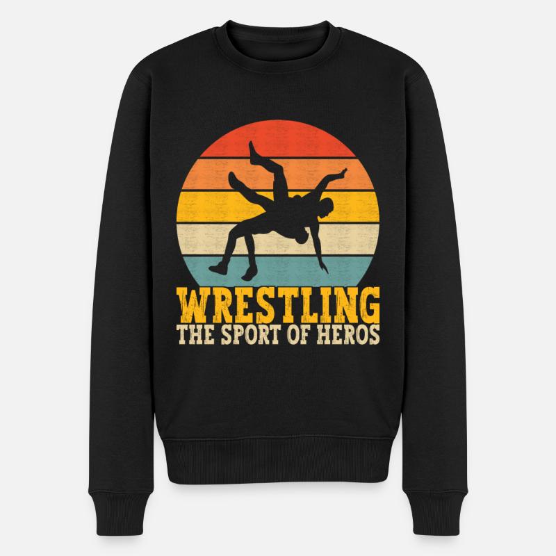 Lutte Lutteurs Lutteurs - Pull Premium bio Homme - noir