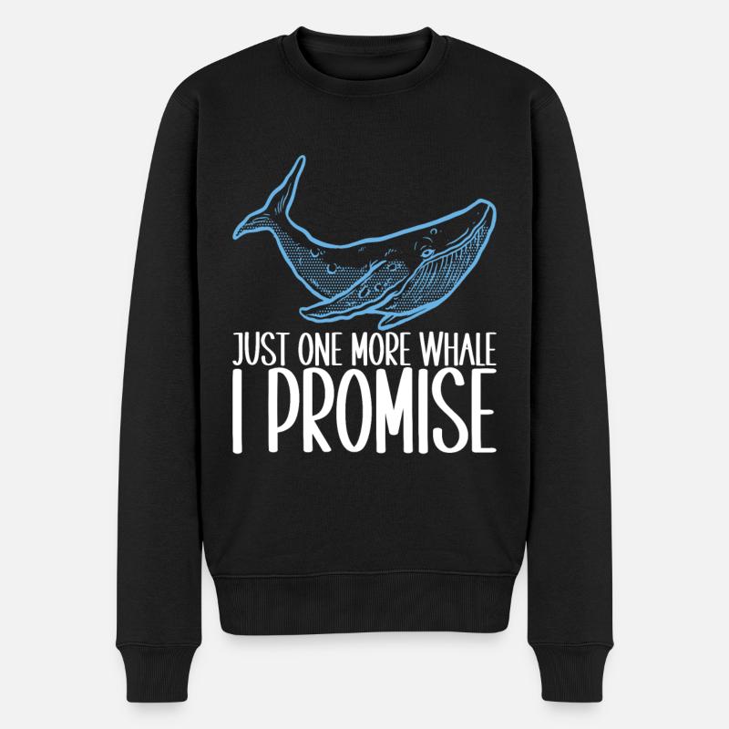 Observateurs de baleines - Pull Premium bio Homme - noir