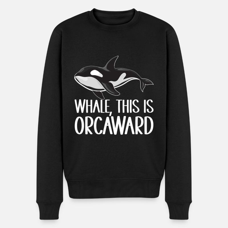 Observateurs de baleines - Pull Premium bio Homme - noir