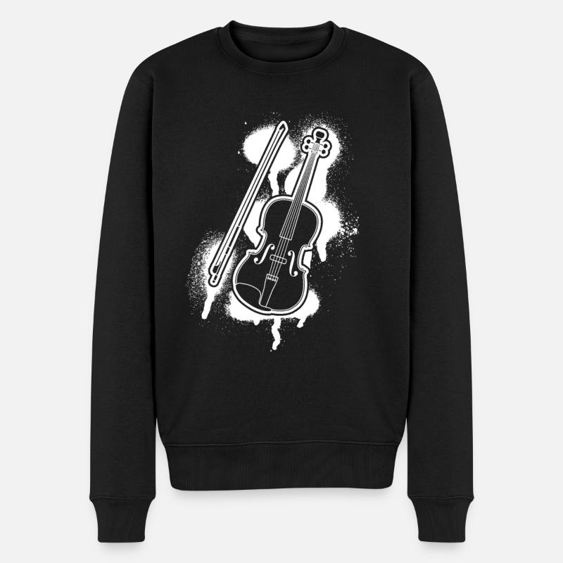 Violon Violoniste Violoniste - Pull Premium bio Homme - noir