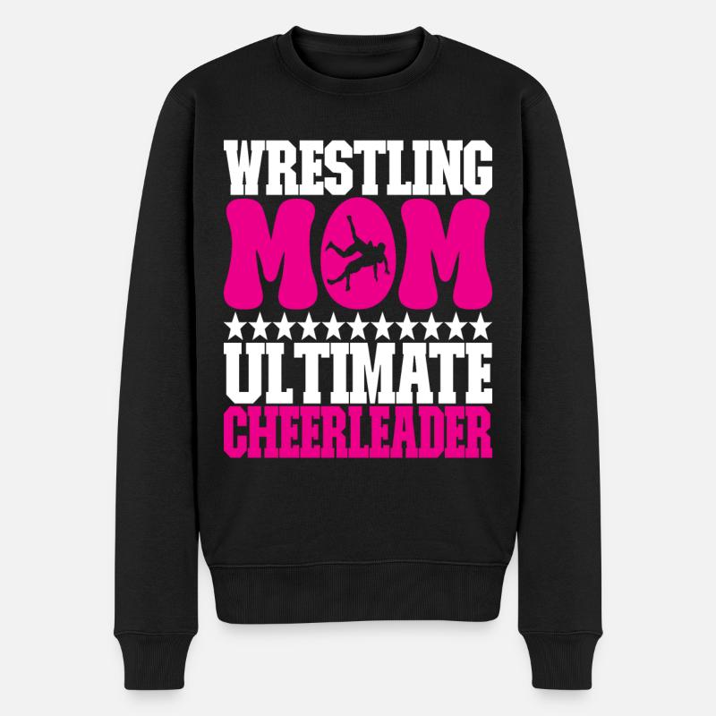 Wrestling Mom Ringen Ringer - Männer Premium Bio Pullover - Schwarz
