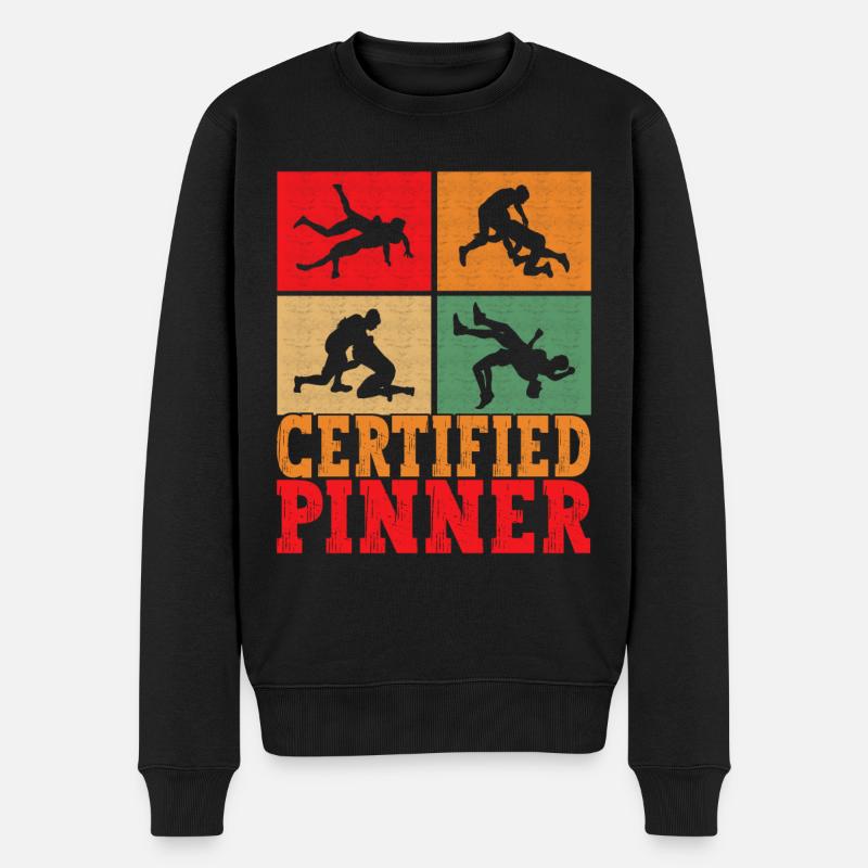 Lutte Lutteurs Lutteurs - Pull Premium bio Homme - noir