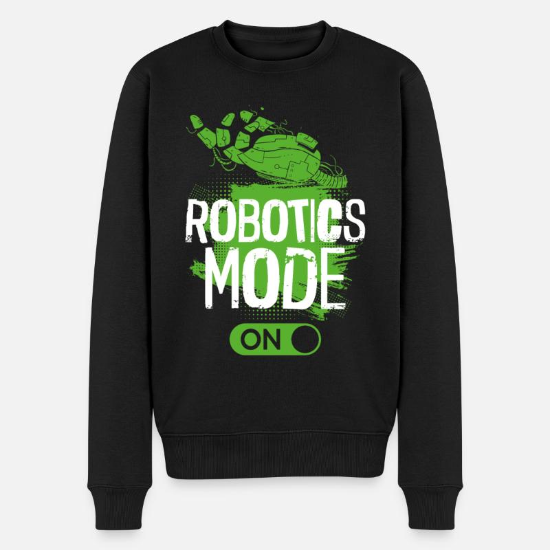 Robot Robotics Engineer Robotics - Men's Premium Organic Jumper - black