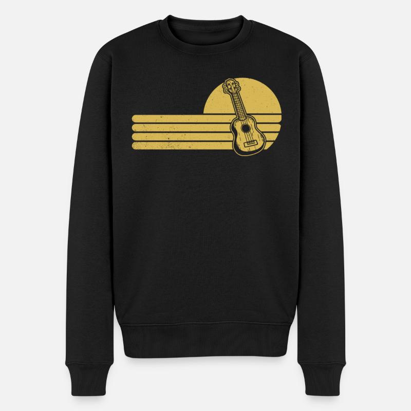 Ukulélé Joueur de ukulélé Ukuléléliste - Pull Premium bio Homme - noir