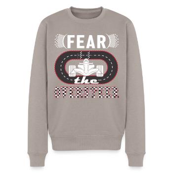 Craignez le survirage - Modèle réduit de voiture - Pull Premium bio Homme - taupe - Devant - Nico (187cm)