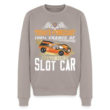 Modellfahrzeuge - Customizing Slot Car - Männer Premium Bio Pullover - Taupe - Vorne - Nico (187cm)