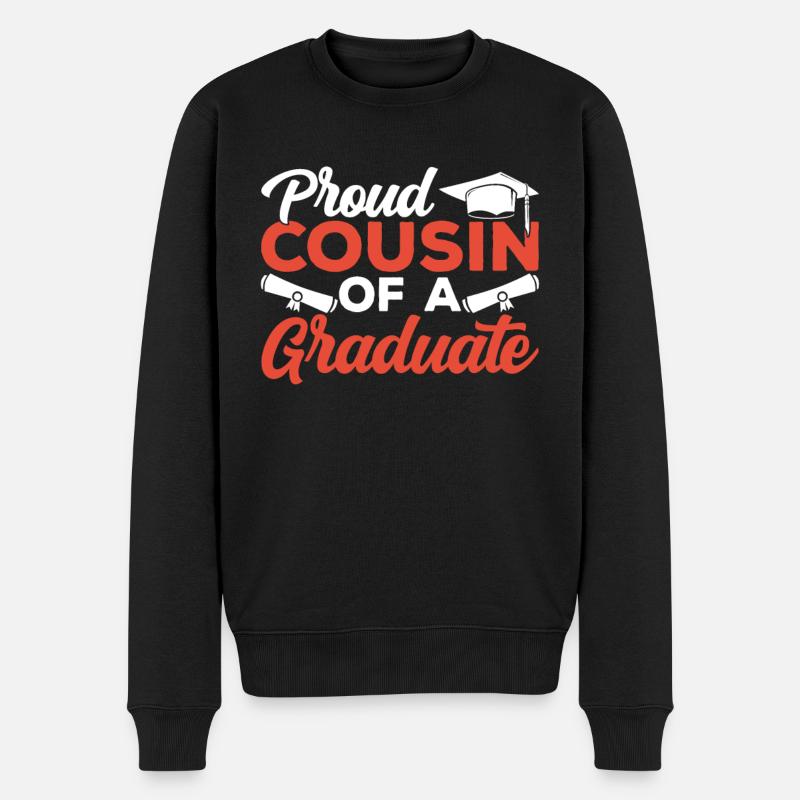 Fier cousin d’un diplômé - Pull Premium bio Homme - noir
