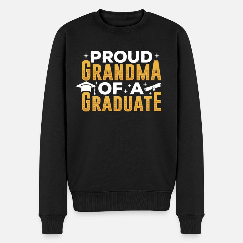 Fière grand-mère d’un diplômé - Pull Premium bio Homme - noir