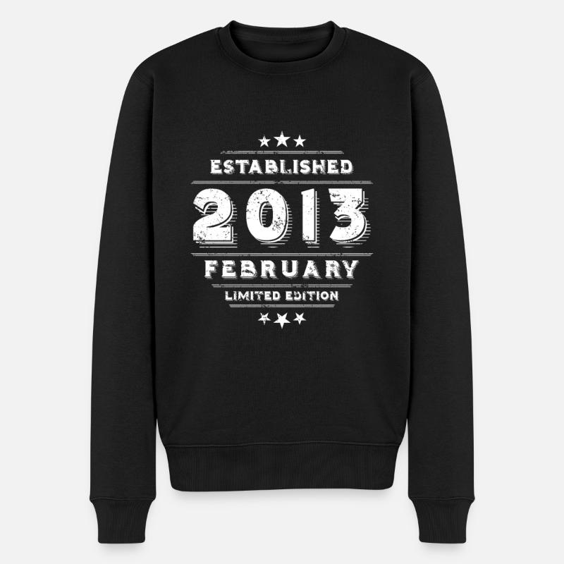 Anniversaire en février 2013 - février - Pull Premium bio Homme - noir