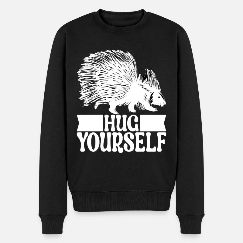 Porc-épic mignon - Pull Premium bio Homme - noir