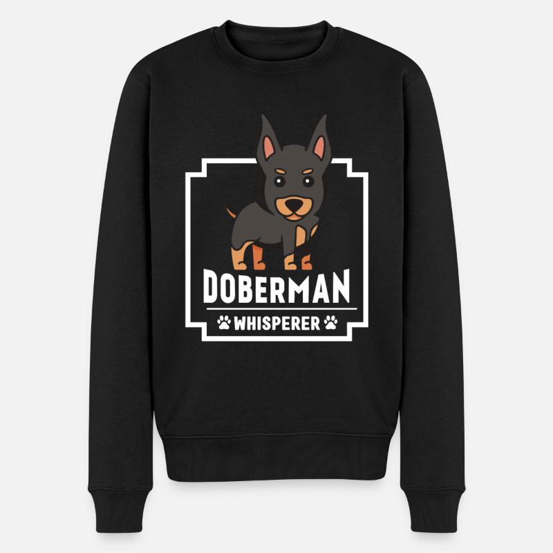 Doberman Whisperer Chiens Doberman Dobermans - Pull Premium bio Homme - noir