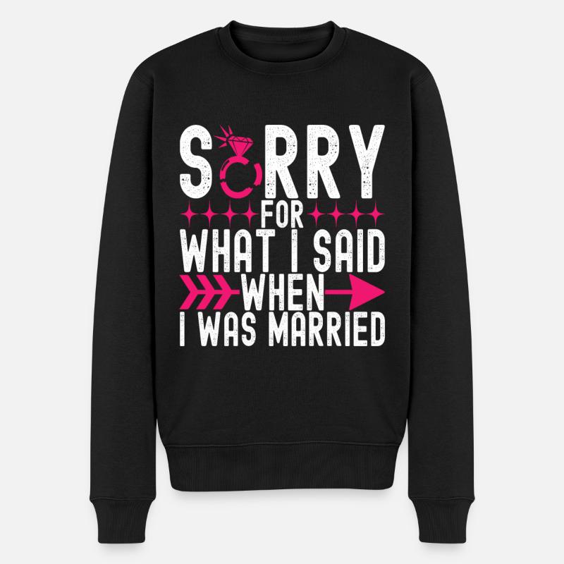 Divorce Divorced - Men's Premium Organic Jumper - black