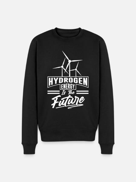 L’hydrogène est l’élément d’avenir L’hydrogène - Pull Premium bio Homme - noir