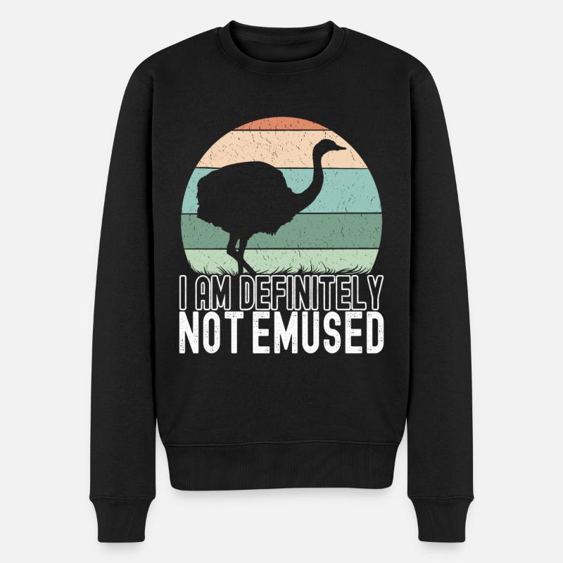 Emu Strauss - Pull Premium bio Homme - noir