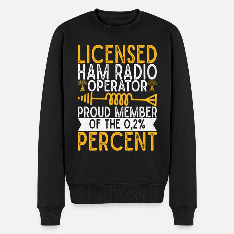 Ham Radio Ham Funker - Männer Premium Bio Pullover - Schwarz