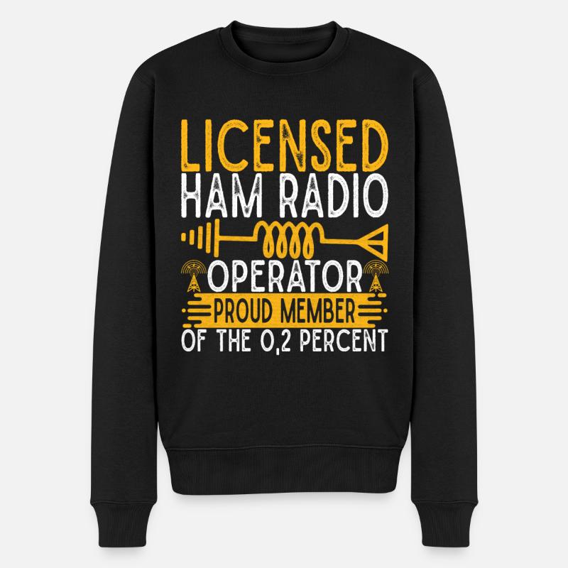 Ham Radio Ham Funker - Männer Premium Bio Pullover - Schwarz