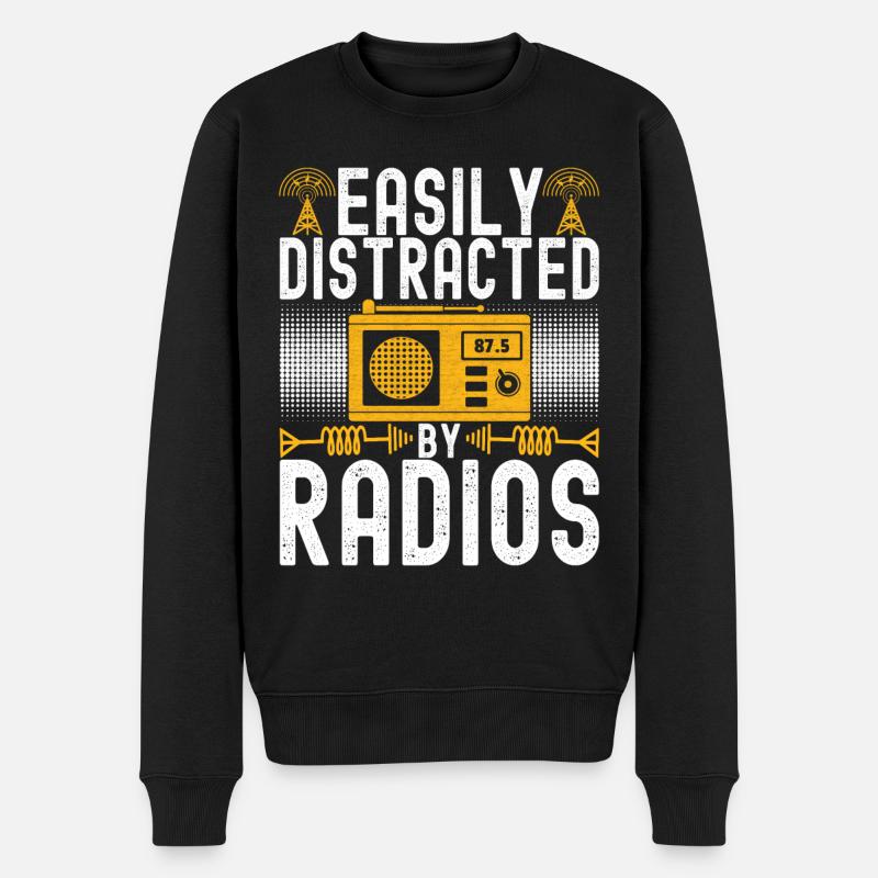 Ham Radio Ham Funker - Männer Premium Bio Pullover - Schwarz