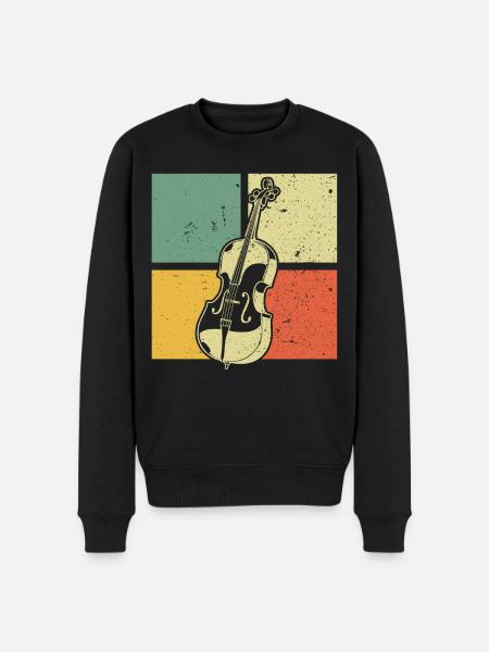 Cello Cellospieler Cellist - Männer Premium Bio Pullover - Schwarz
