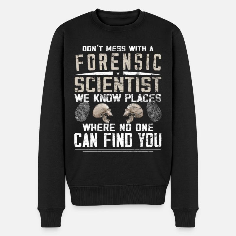 Criminology - Forensic Scientist - Men's Premium Organic Jumper - black