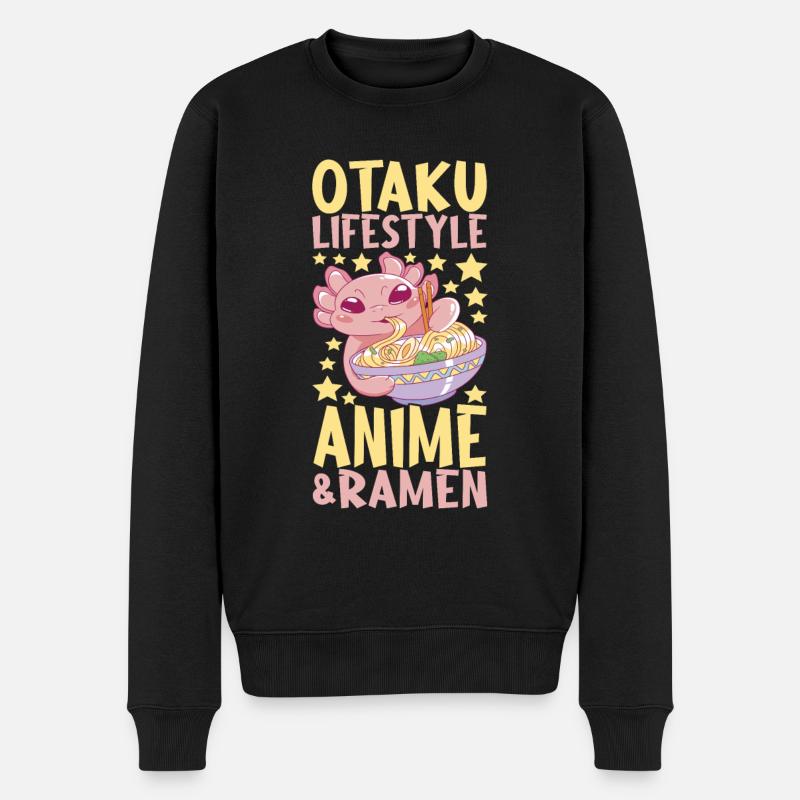 Anime Ramen Axolotl - Pull Premium bio Homme - noir
