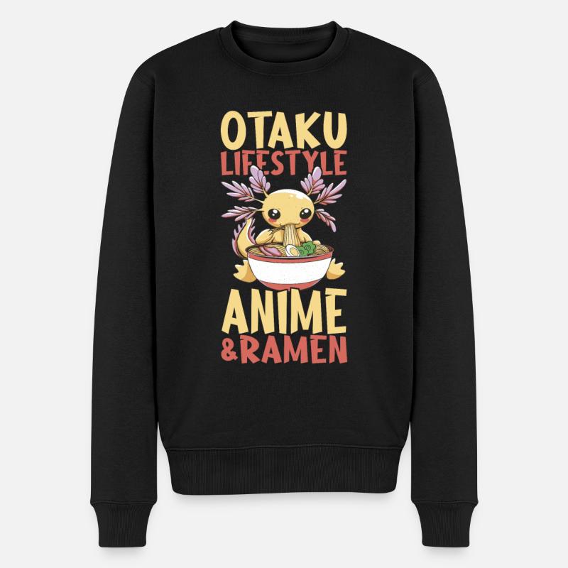Anime Ramen Axolotl - Pull Premium bio Homme - noir