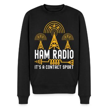 Ham Radio Ham Funker - Männer Premium Bio Pullover - Schwarz - Vorne - Nico (187cm)