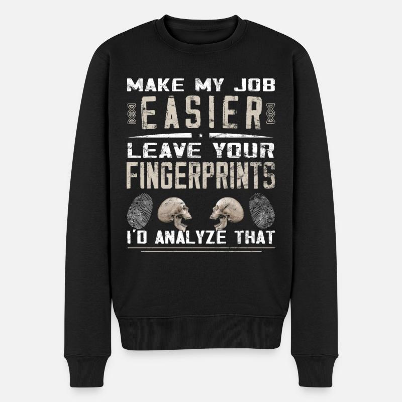 Criminologist - Forensic Science - Men's Premium Organic Jumper - black