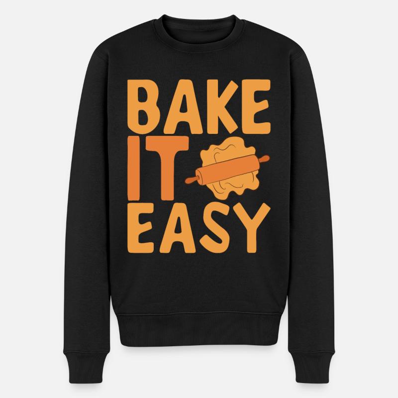 Bäcker Bäckerei Backen - Männer Premium Bio Pullover - Schwarz