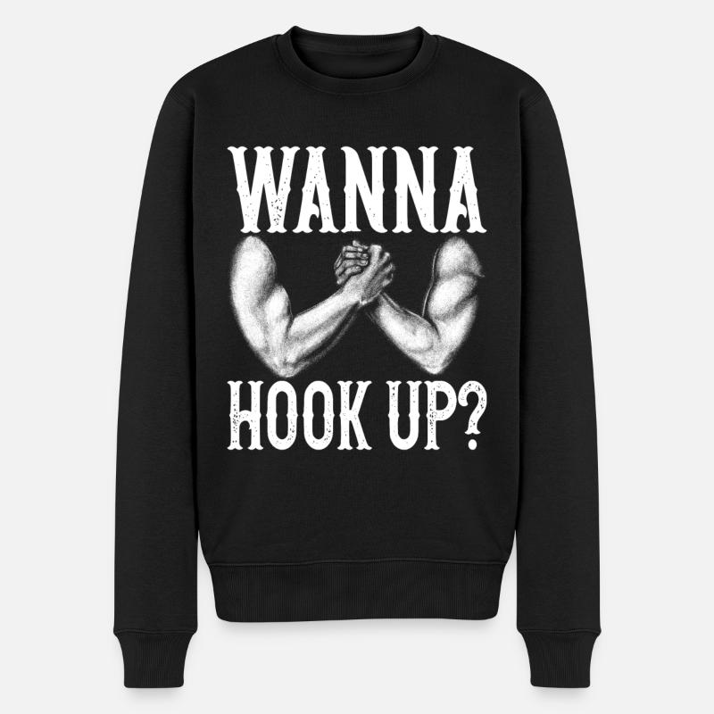 Bras de fer - Pull Premium bio Homme - noir