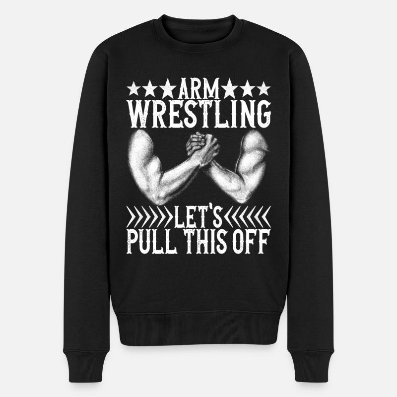 Bras de fer - Pull Premium bio Homme - noir