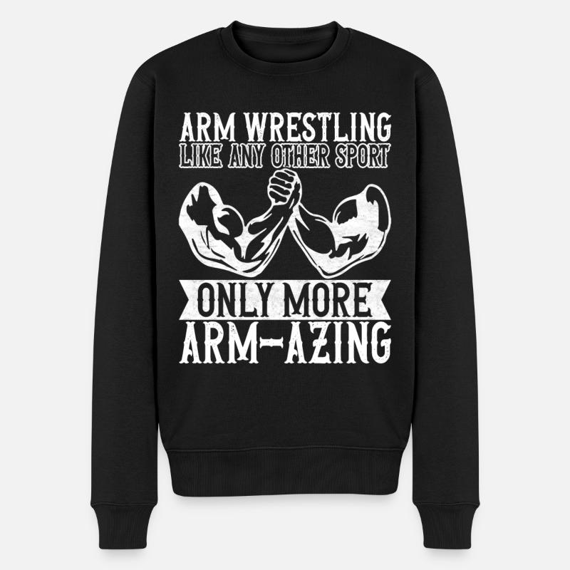 Bras de fer - Pull Premium bio Homme - noir