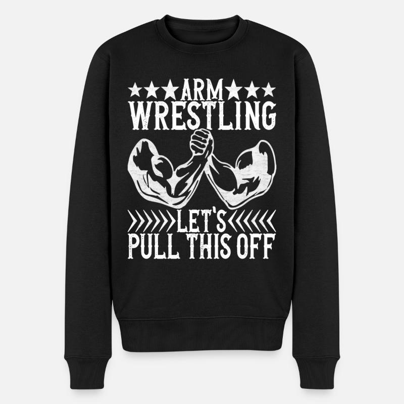 Bras de fer - Pull Premium bio Homme - noir