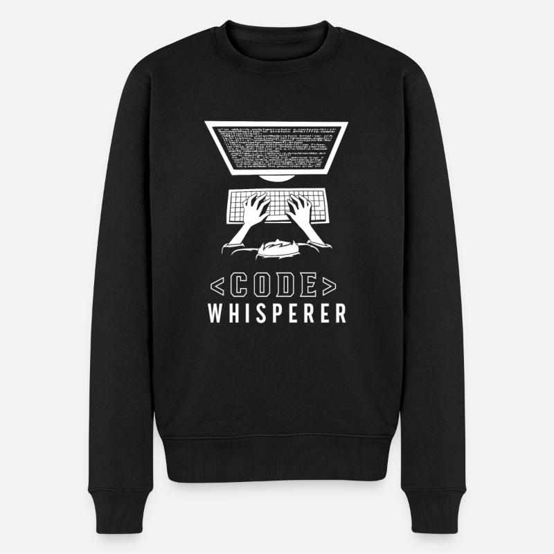 CodeWhisperer Programmeur Codeur Coder - Pull Premium bio Homme - noir