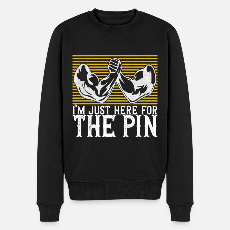 Bras de fer - Pull Premium bio Homme - noir