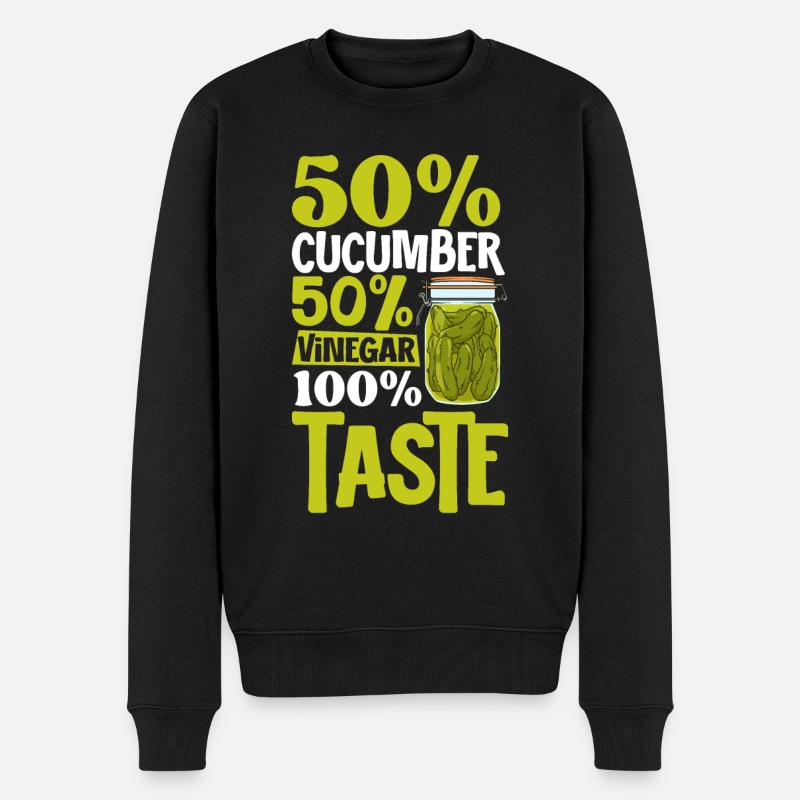 100% de saveur - concombres - Pull Premium bio Homme - noir