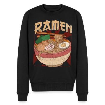 Un ramen japonais - Pull Premium bio Homme - noir - Devant - Nico (187cm)