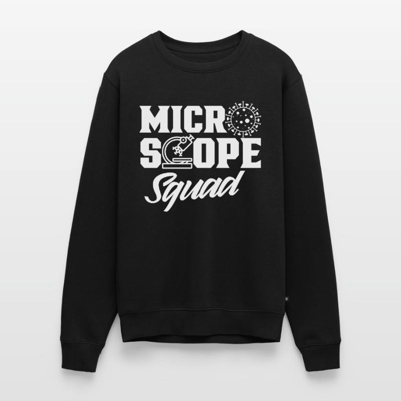 Microscope Team Microscopes Microscope Sayings Men's Premium Organic Jumper