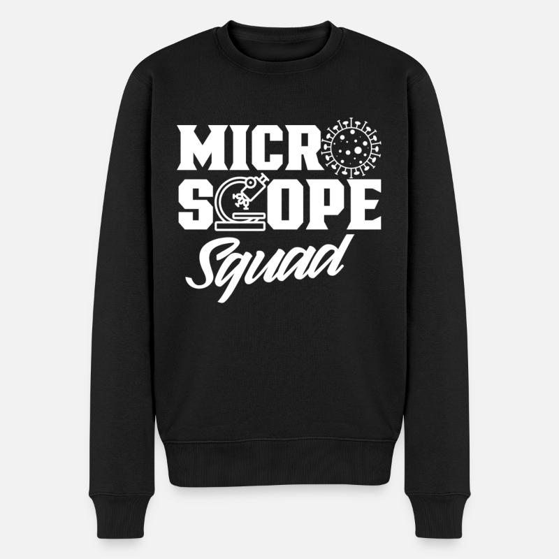 Équipe de microscope Microscopes Dictons de microscope - Pull Premium bio Homme - noir