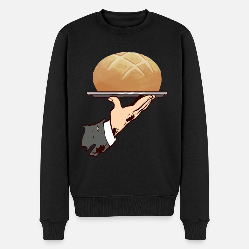 Boulangerie Baker Boulangerie - Pull Premium bio Homme - noir