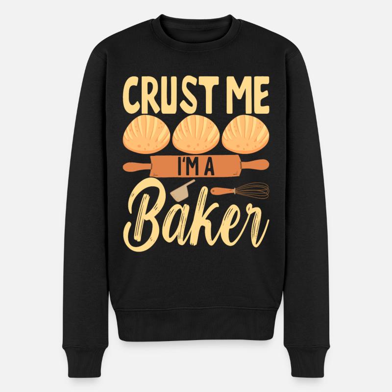 Boulangerie Baker Boulangerie - Pull Premium bio Homme - noir