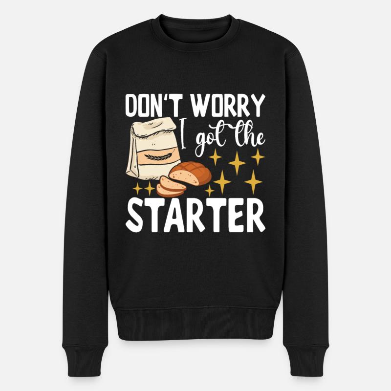 Bäcker Bäckerei Backen - Männer Premium Bio Pullover - Schwarz