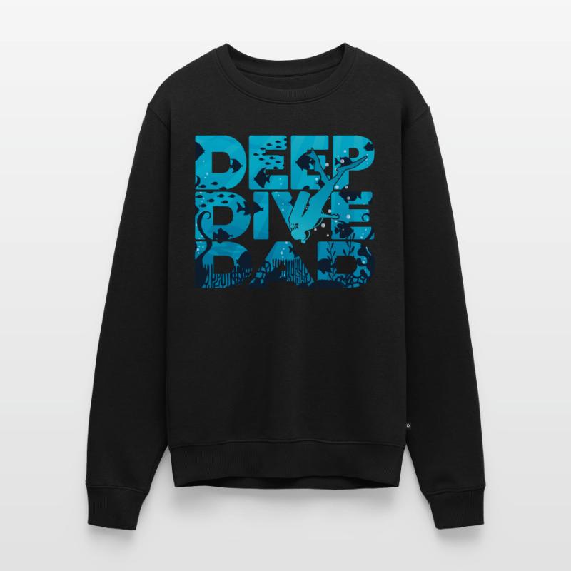 Freedive Deep Dive DeepDive dad Men's Premium Organic Jumper