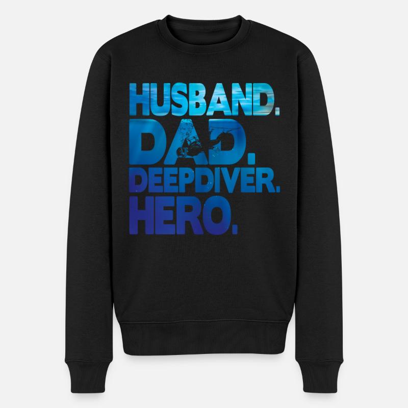 Freedive Deep Dive DeepDive papa - Pull Premium bio Homme - noir