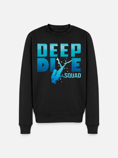 Plongée profonde Freedive DeepDive - Pull Premium bio Homme - noir