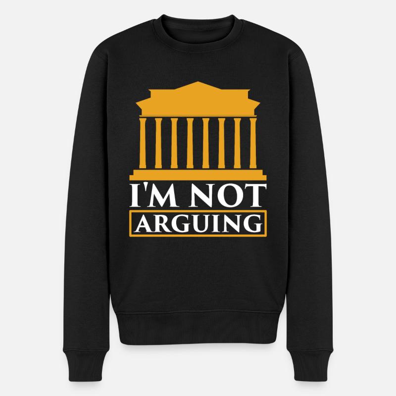 Je ne discute pas d’argument - Pull Premium bio Homme - noir