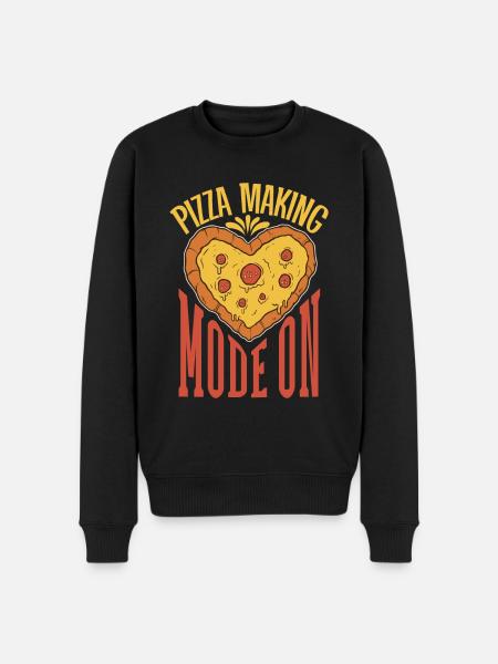Pizza Making Mode On - Pizzabäcker - Männer Premium Bio Pullover - Schwarz