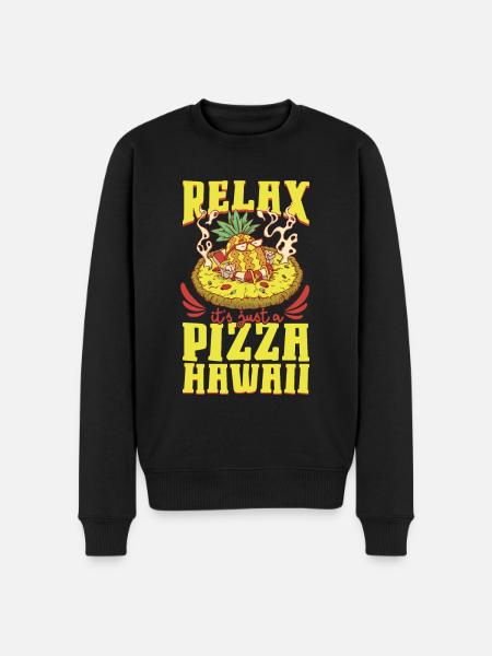 Pizza Hawaii - Pineapple Pizza - Men's Premium Organic Jumper - black