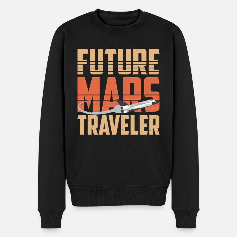 Zukünftiger Mars-Reisender Astronaut Planet Mars - Männer Premium Bio Pullover - Schwarz